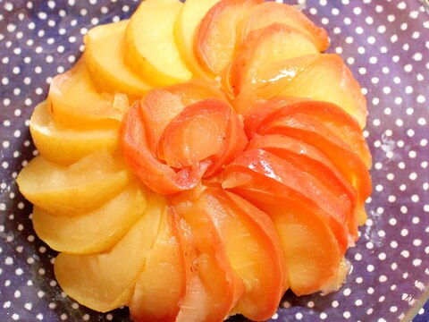 １歳誕生日に♪簡単で美味しいりんごの甘露煮ケーキ